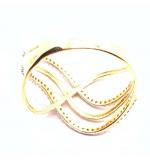 Anel em ouro amarelo 18k com 72 zirconias - 2ANZ0004
